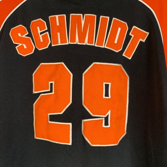 Vintage San Francisco Giants True Fan Jersey XL MLB Schmidt #29 - Picture 7 of 8